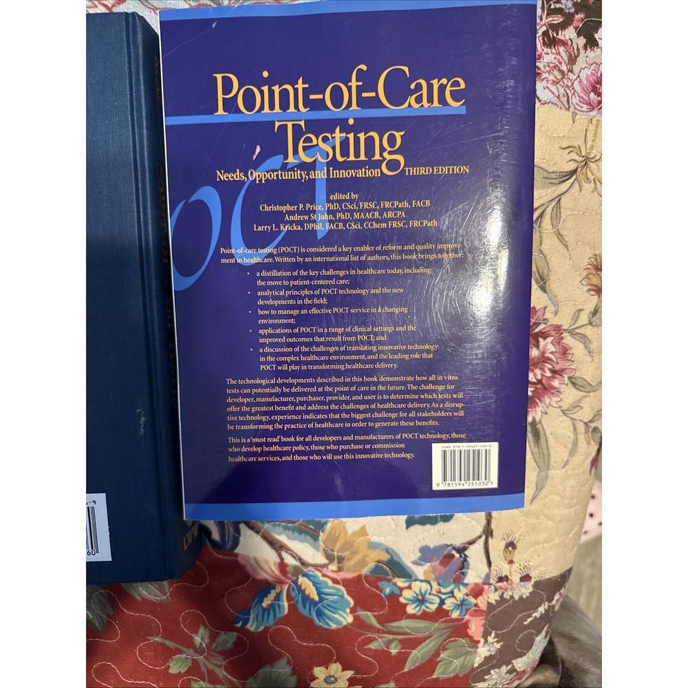 Point-of-Care Testing Principles & Practice, Needs Opportunity Innovation Books - Picture 8 of 9
